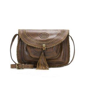 Patricia Nash Beaumont Distressed Leather Crossbody Purse